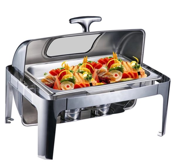 Restaurant-Equipment-77-Food-Warmer-Movable-Base-Stainless-Steel-Chafing-Dish-Set-Buffet-Food-Warmer-with-Window copy